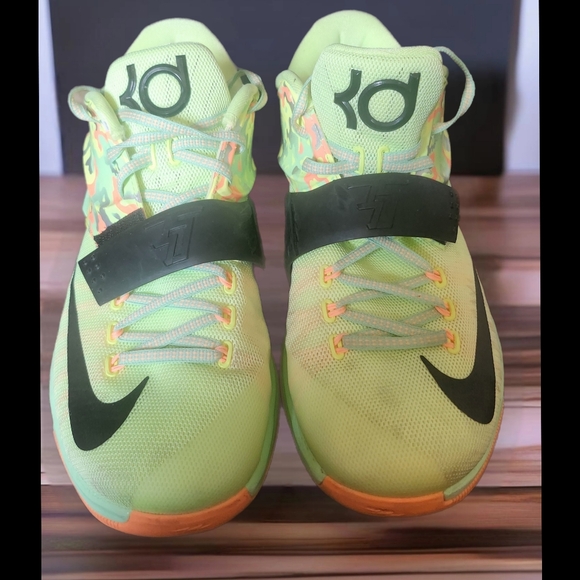 NIKE KEVIN DURANT VII EASTER LIQUID LIME GREEN VAPOR MENS SNEAKERS SIZE 11 - Picture 2 of 7